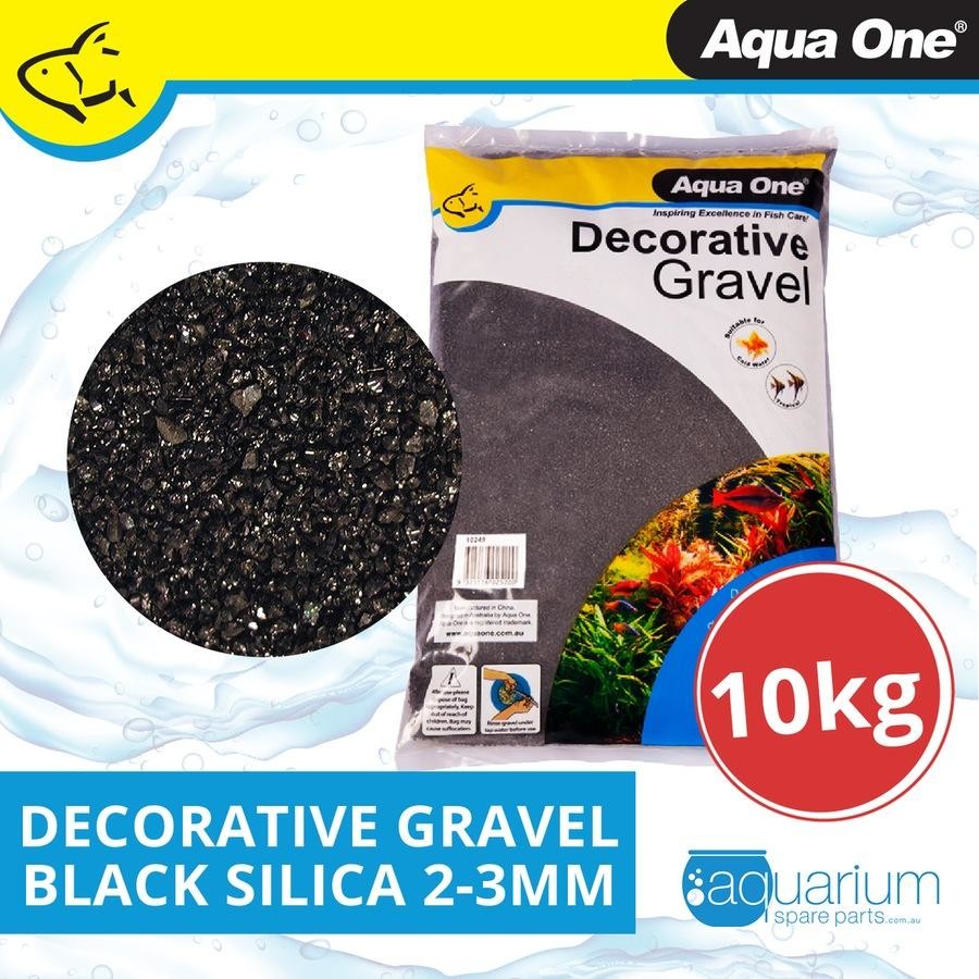 Aqua One Decorative Gravel Black Silica