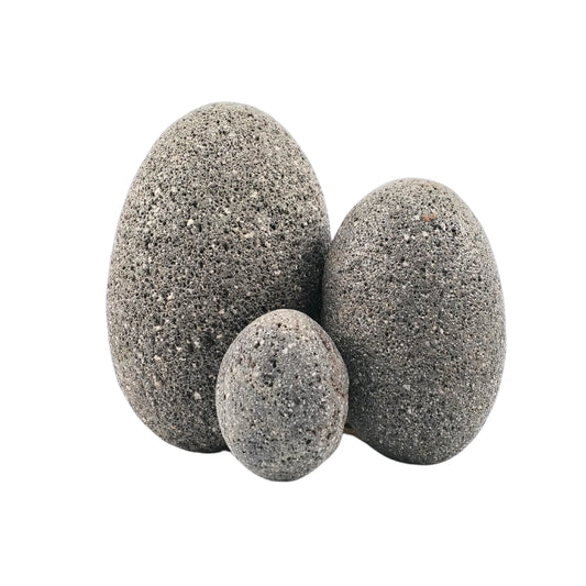 Smooth Black Lava Pebble. 1kg