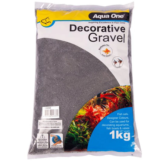 Aqua One Decorative Gravel Black Silica
