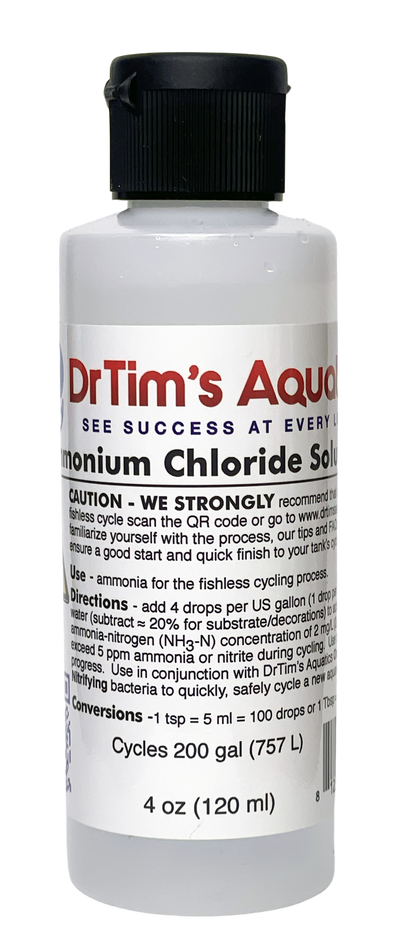 DrTim's Aquatics Ammonium Chloride Solution for Fishless Cycling 50ML