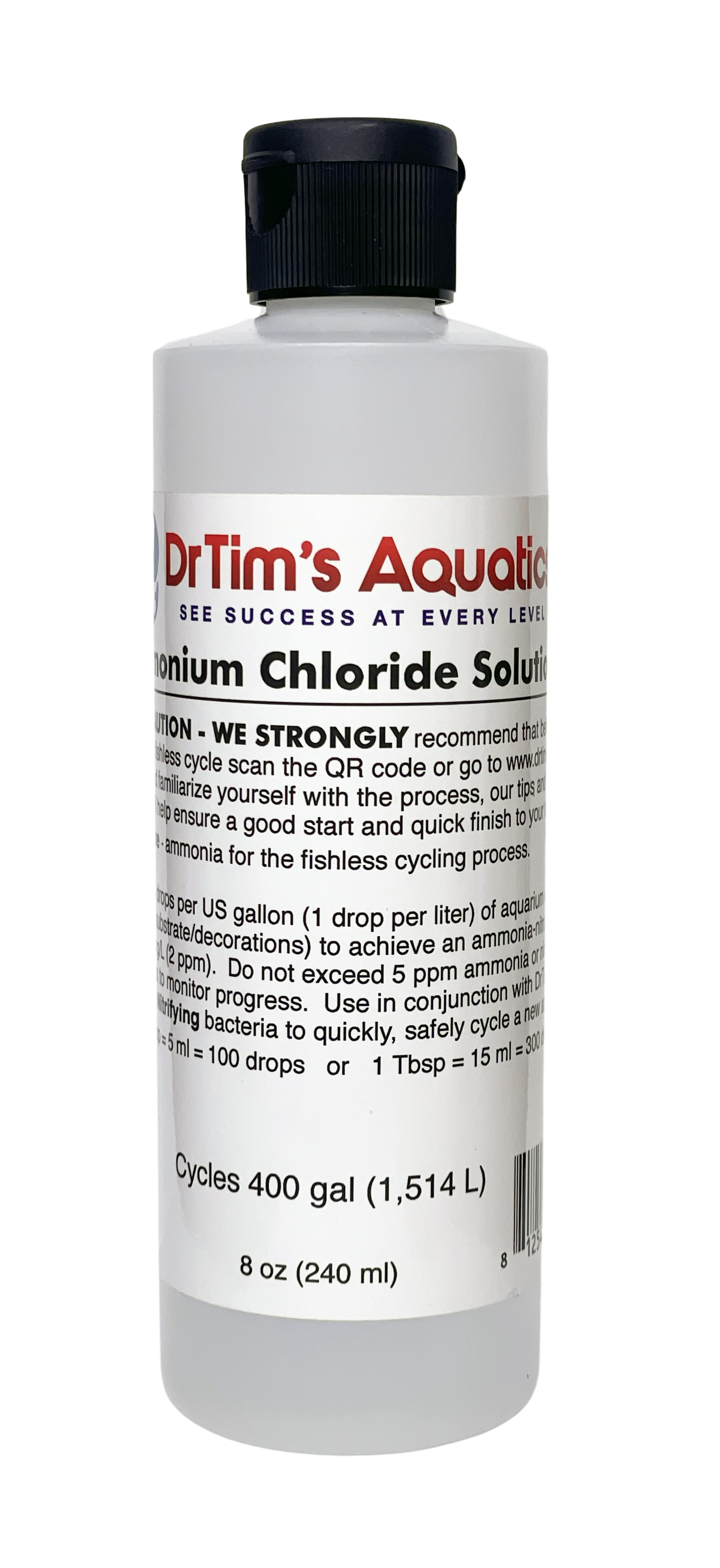 DrTim's Aquatics Ammonium Chloride Solution for Fishless Cycling 50ML